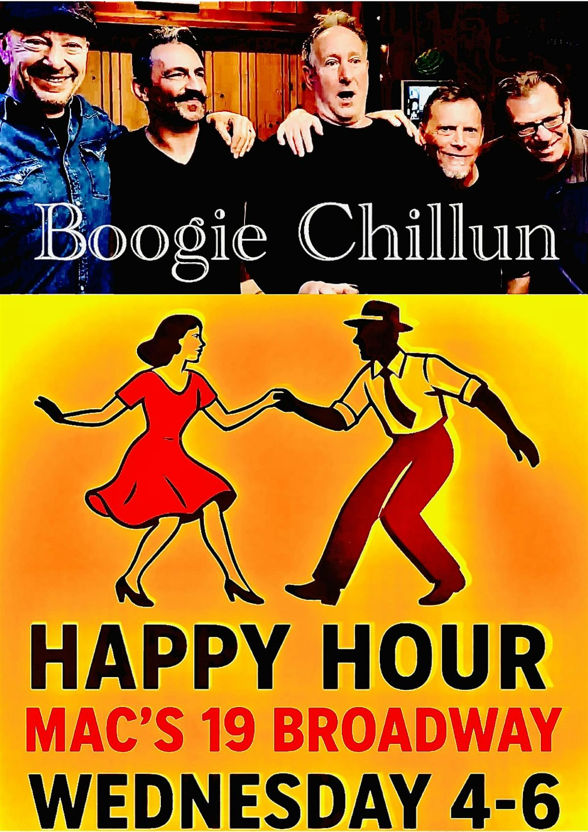 Boogie Chillun\u2019s \u2022 Wednesday Happy Hour Live at Mac\u2019s (Free Show!)