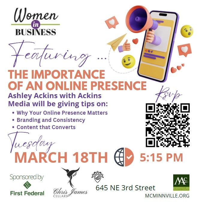 Chamber Women in Business featuring The Importance of an Online Presence