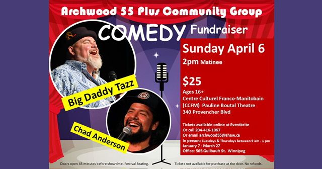 Archwood 55 Plus Comedy Fundraiser