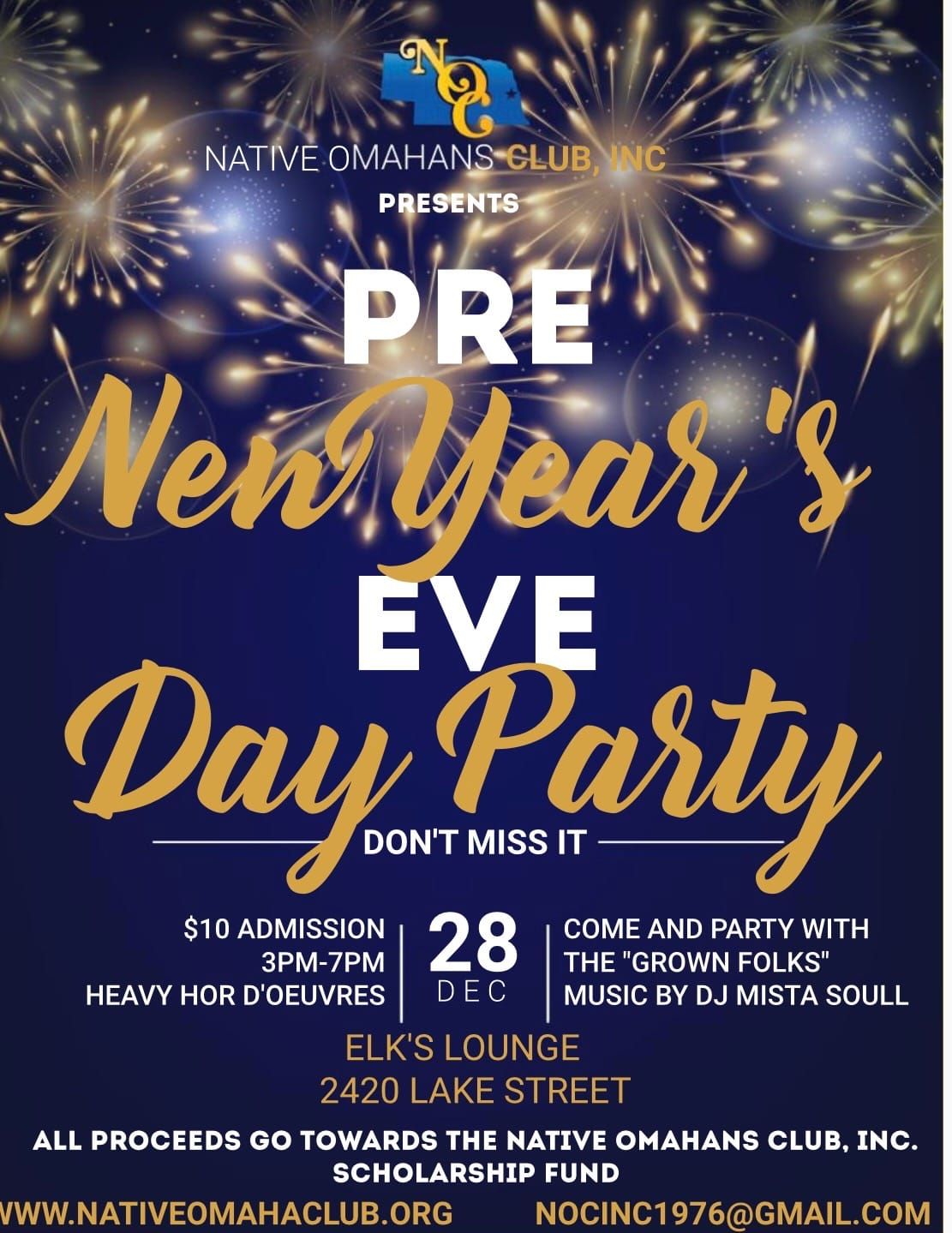 Native Omahans Club Pre New Year Eve Day Party 