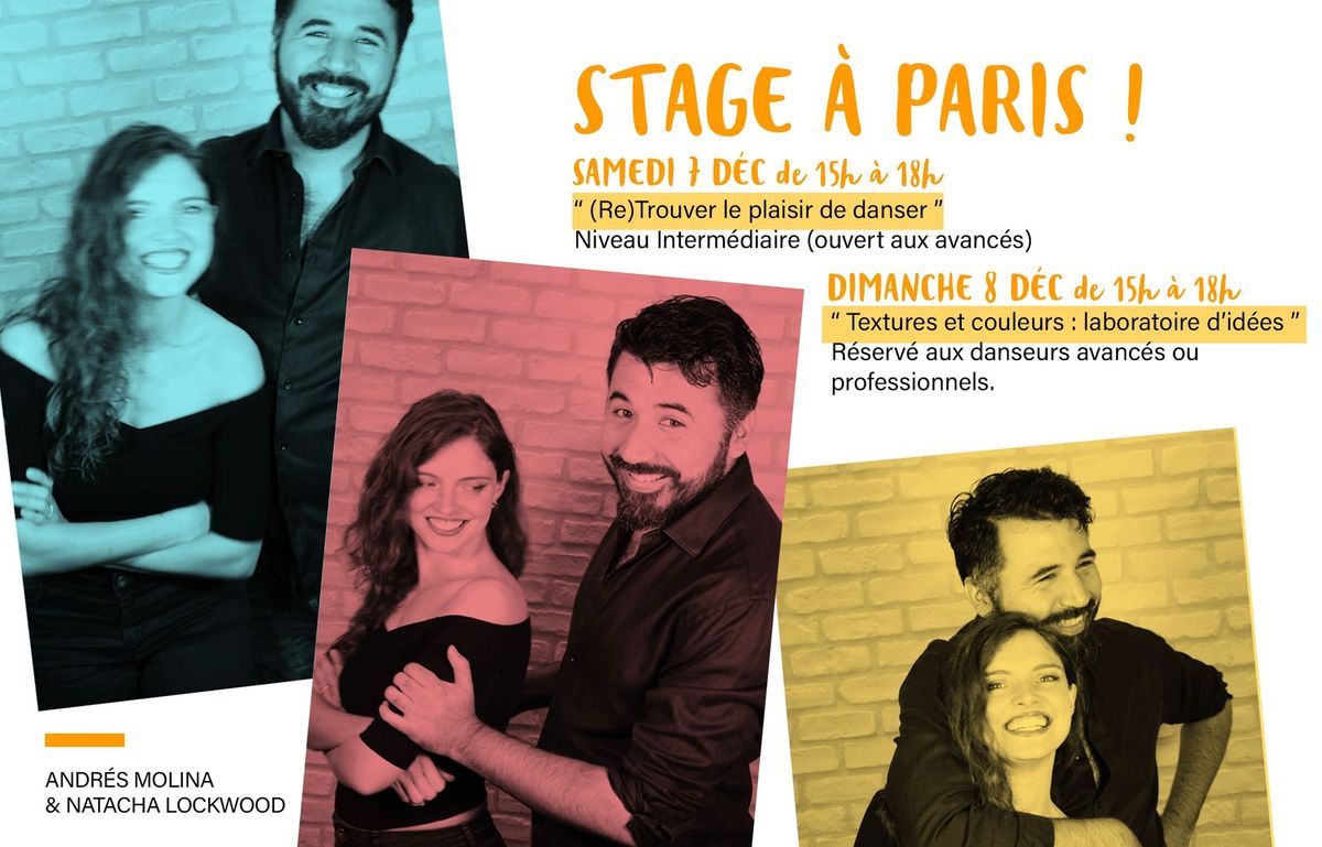 Stage \u00e0 Paris ! (RE)TROUVER LE PLAISIR DE DANSER \/\/ TEXTURES ET COULEURS : Laboratoire d\u2019id\u00e9es