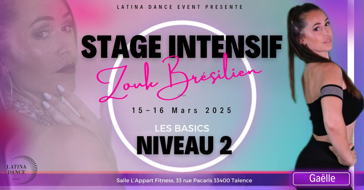 Stage Intensif Zouk Br\u00e9silien Les Basics Niveau 2