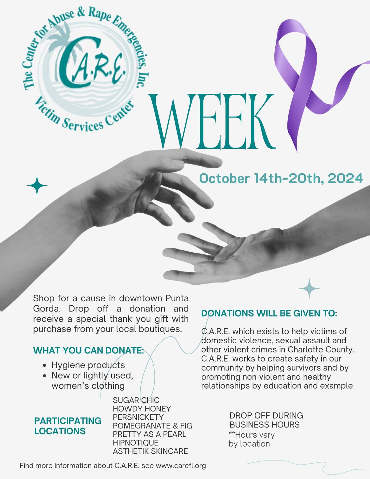 C.A.R.E Week - Shopping Local With A Cause!