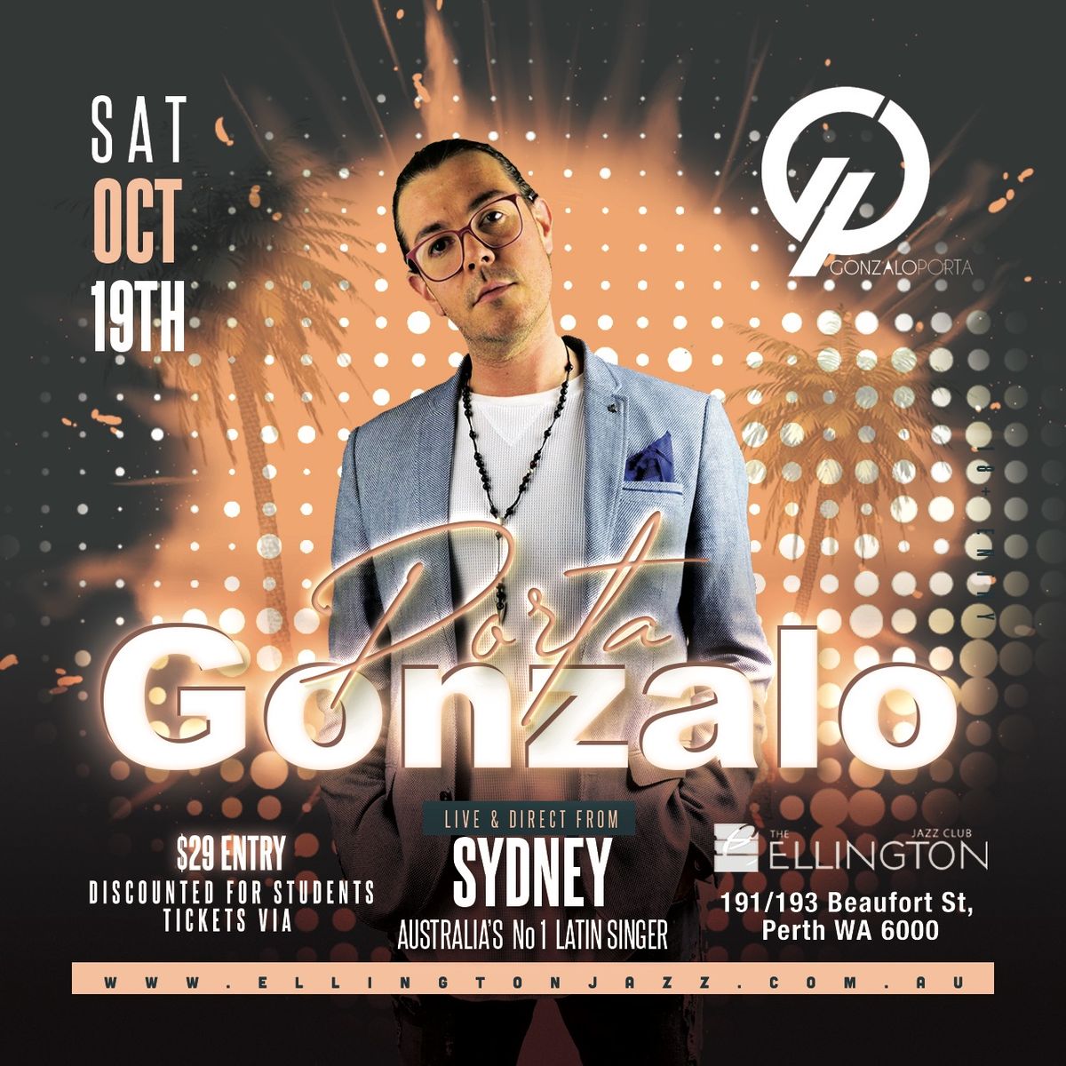 Gonzalo Porta (SYD) Live in Perth