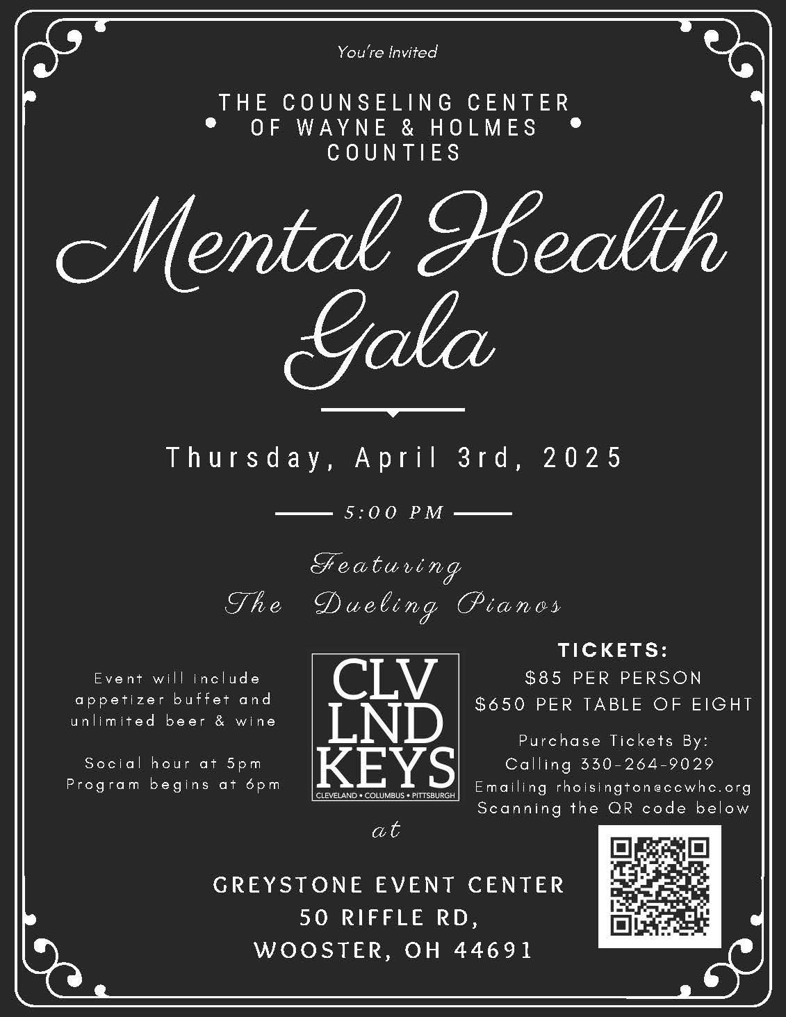 The Counseling Center of Wayne & Holmes Counties Mental Health Gala