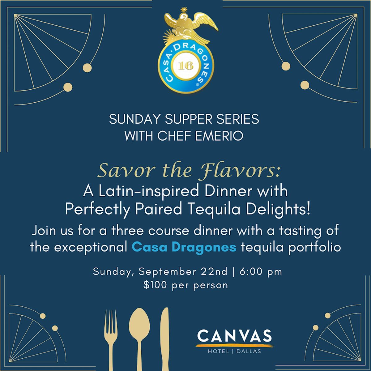 Savor the Flavors: A Latin-Inspired Dinner with Chef Emerio @ CANVAS Dallas