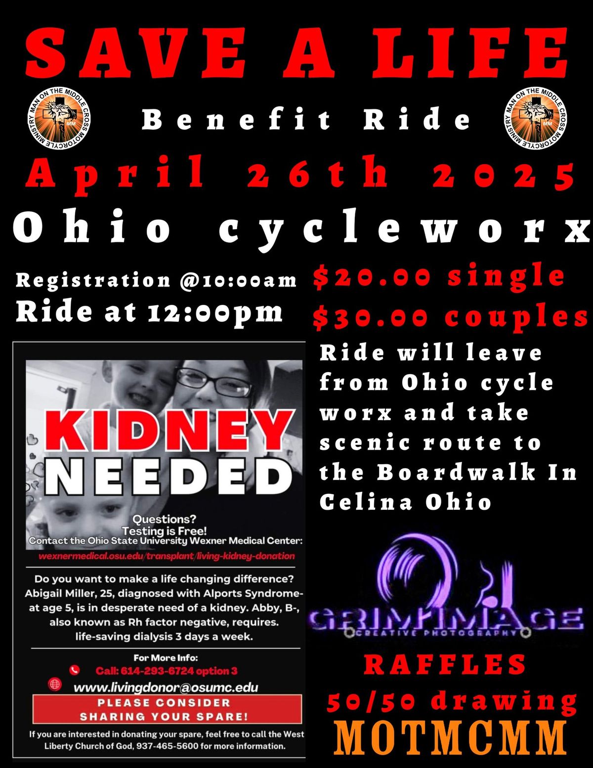 Save a life benefit ride