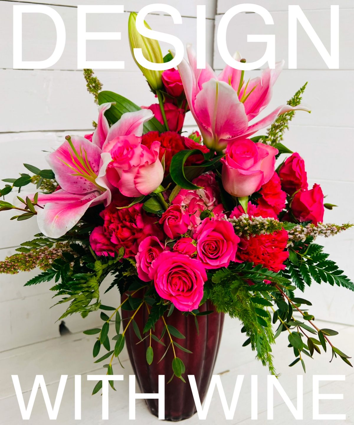 Blush and Bloom Bouquet - Design With Wine