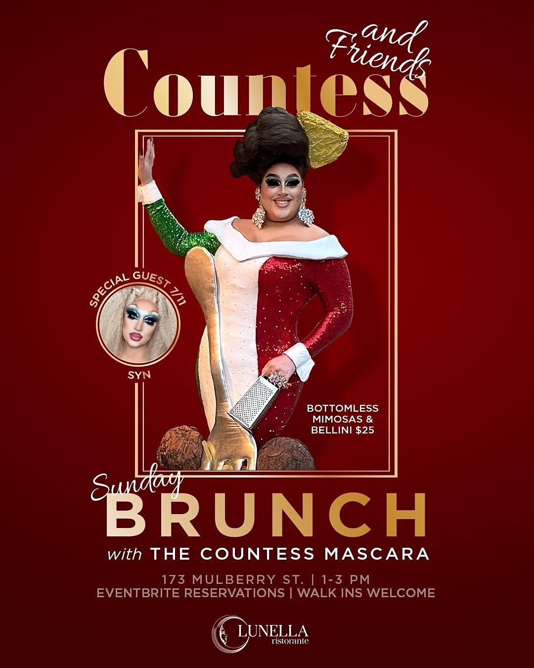 Countess & Friends Drag Brunch at Lunella's w\/SYN