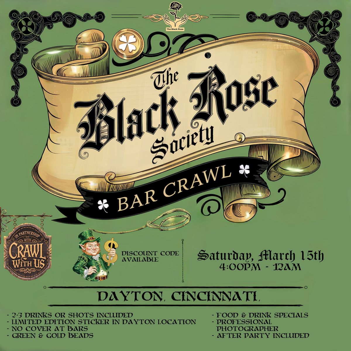 \ud83c\udf40\ud83c\udf39 The Black Rose Society Celebrates St. Patrick\u2019s Day! \ud83c\udf39\ud83c\udf40