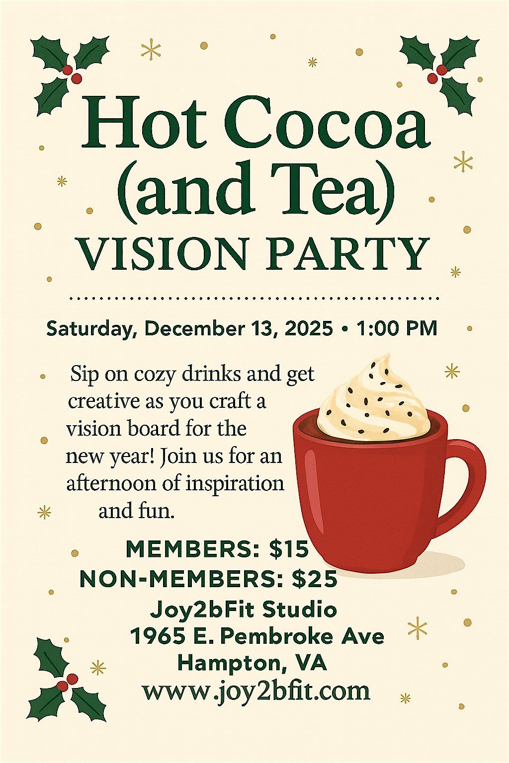 Hot Cocoa (and Tea) Vision Party