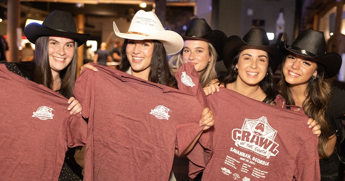 The Crawl of the South - Cowboy Boots & Cutoff Jeans Themed Bar Crawl ~ Savannah, GA.