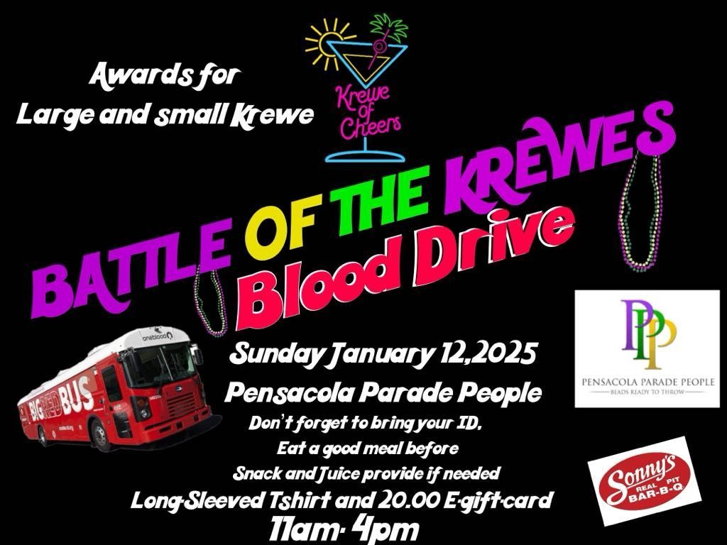 Battle Of The Krewes Blood Drive