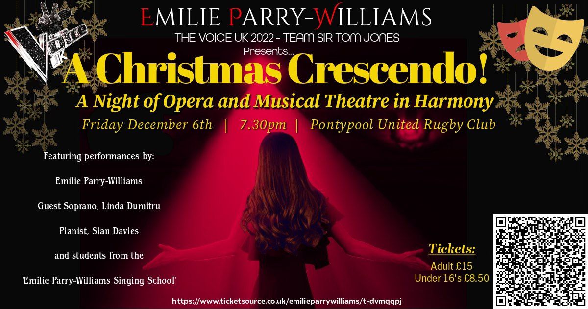 A Christmas Crescendo! - Emilie Parry-Williams presents a night of Musical Theatre