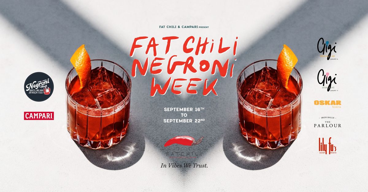 Negroni Week \ud83e\udd43