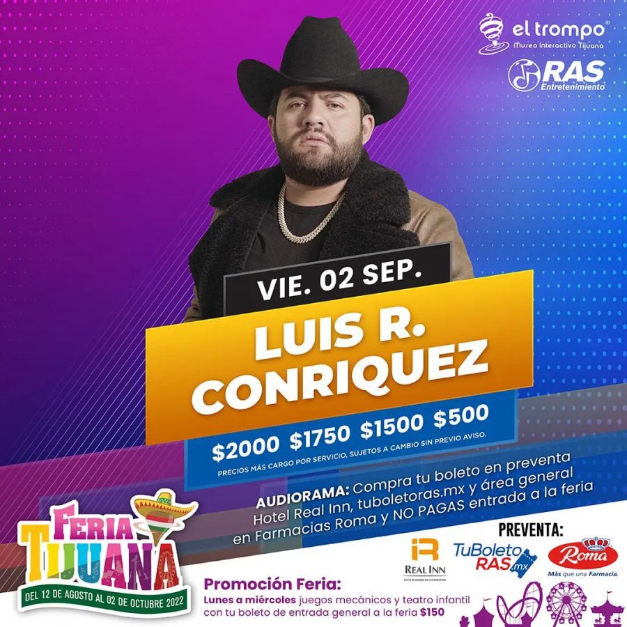 Luis R Conriquez Monterrey Tickets