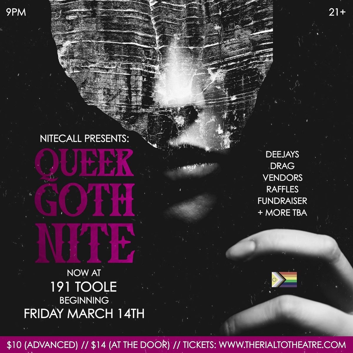 03.14 :: QUEER GOTH NITE :: DJs \/ Drag \/ Vendors \/ More! :: at 191 Toole