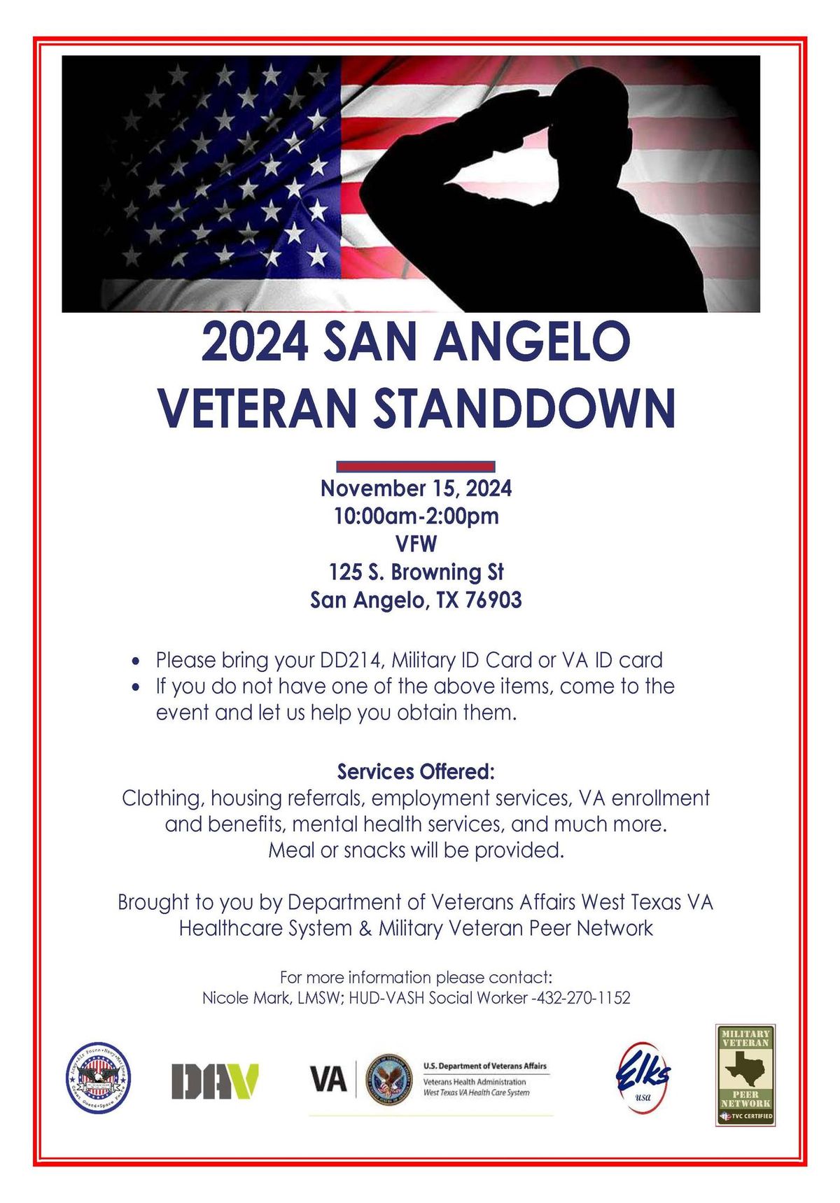 2024 San Angelo Veteran Standdown