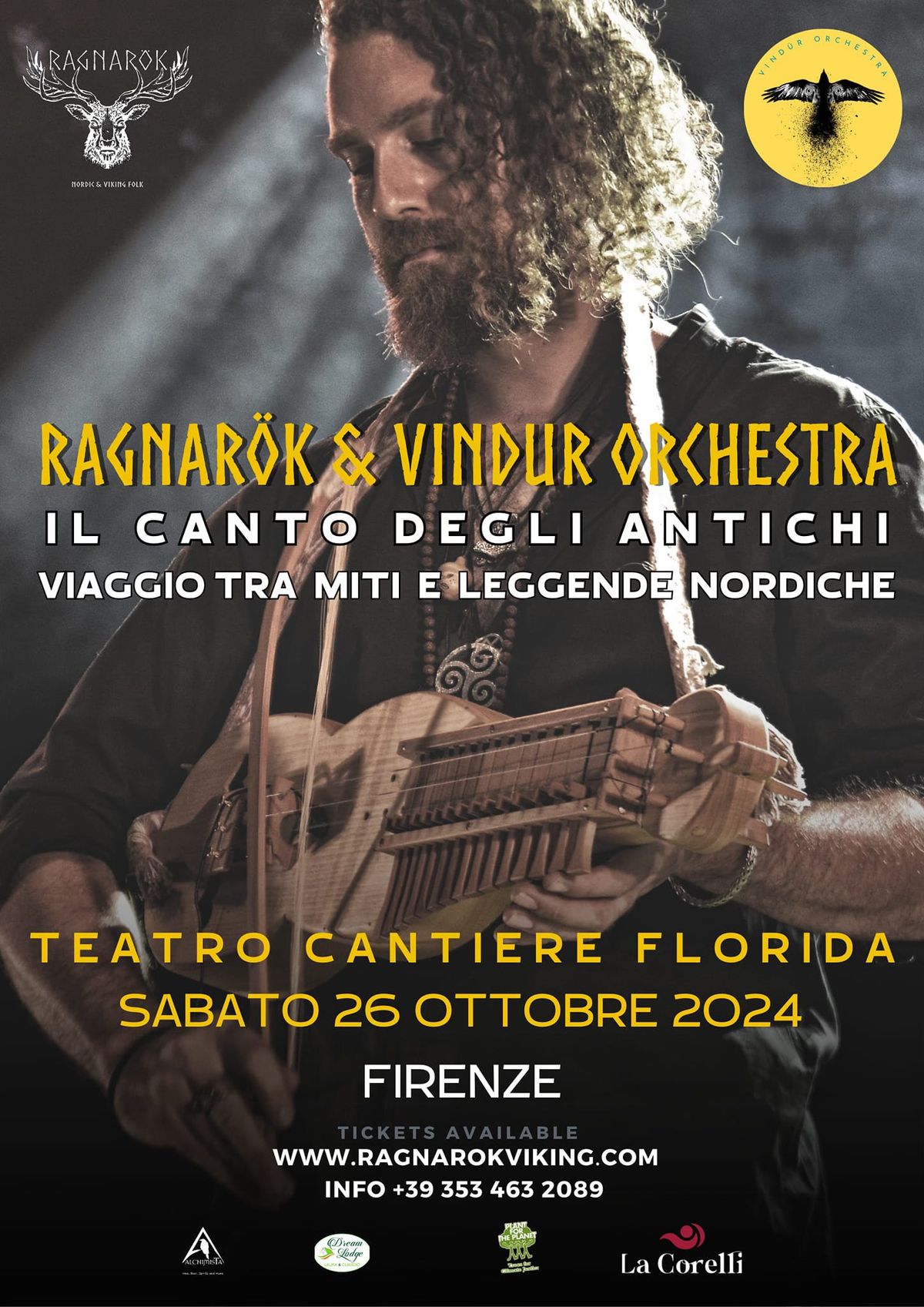 Ragnar\u00f6k & Vind\u00fcr Orchestra al Teatro CANTIERE FLORIDA - Firenze