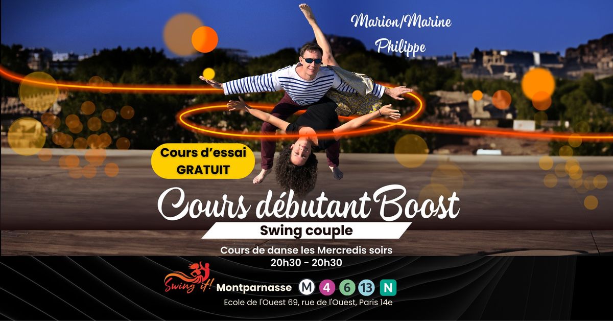 Cours d'essai GRATUIT Swing Lindy Hop & Charleston - d\u00e9butant boost