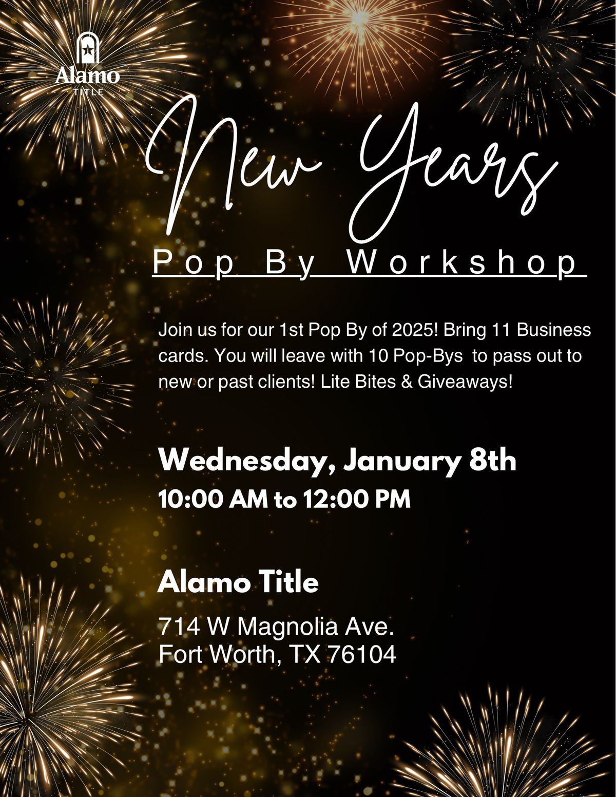 New Years Pop-By Workshop!