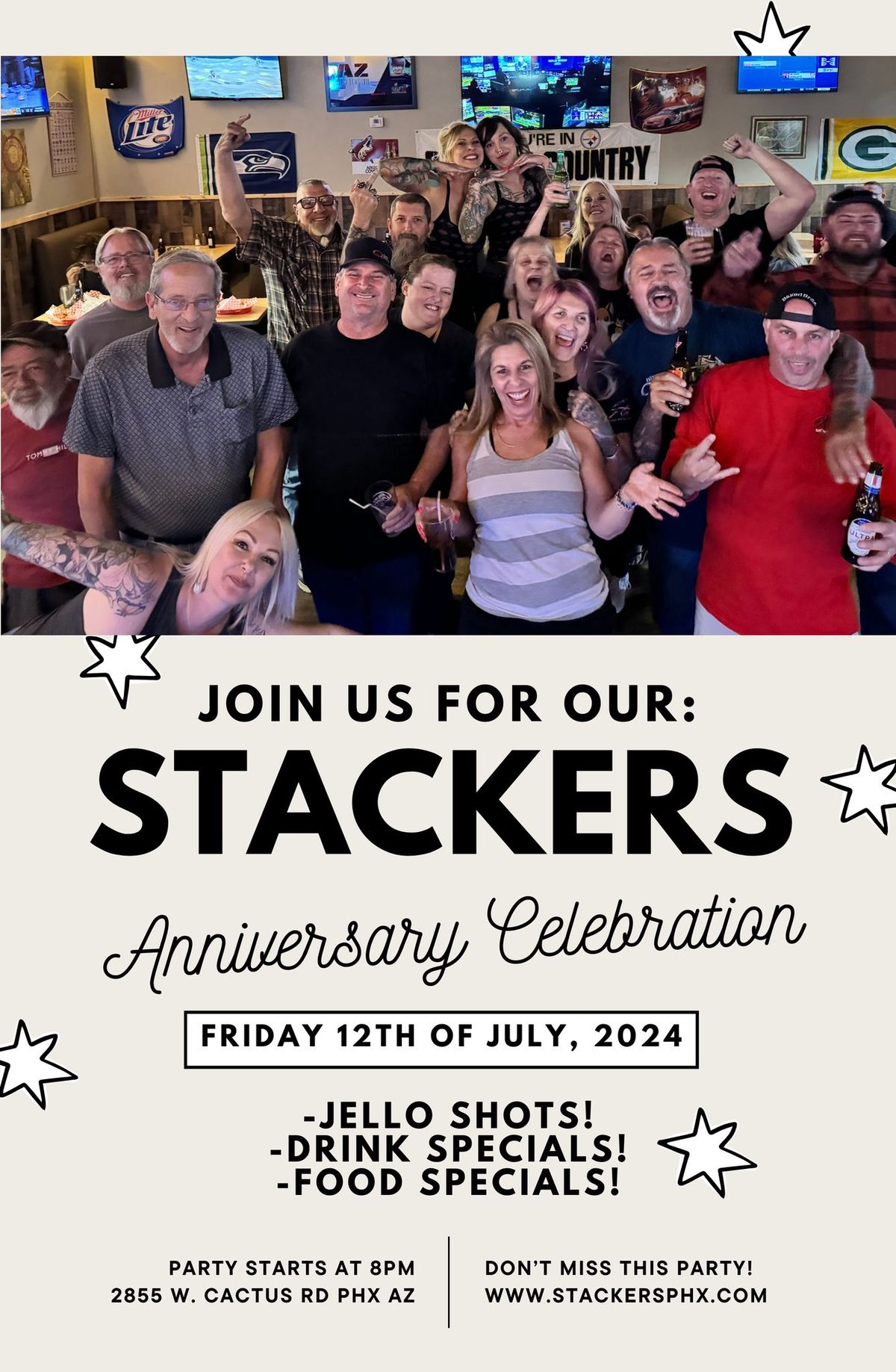 Stackers Anniversary Celebration!