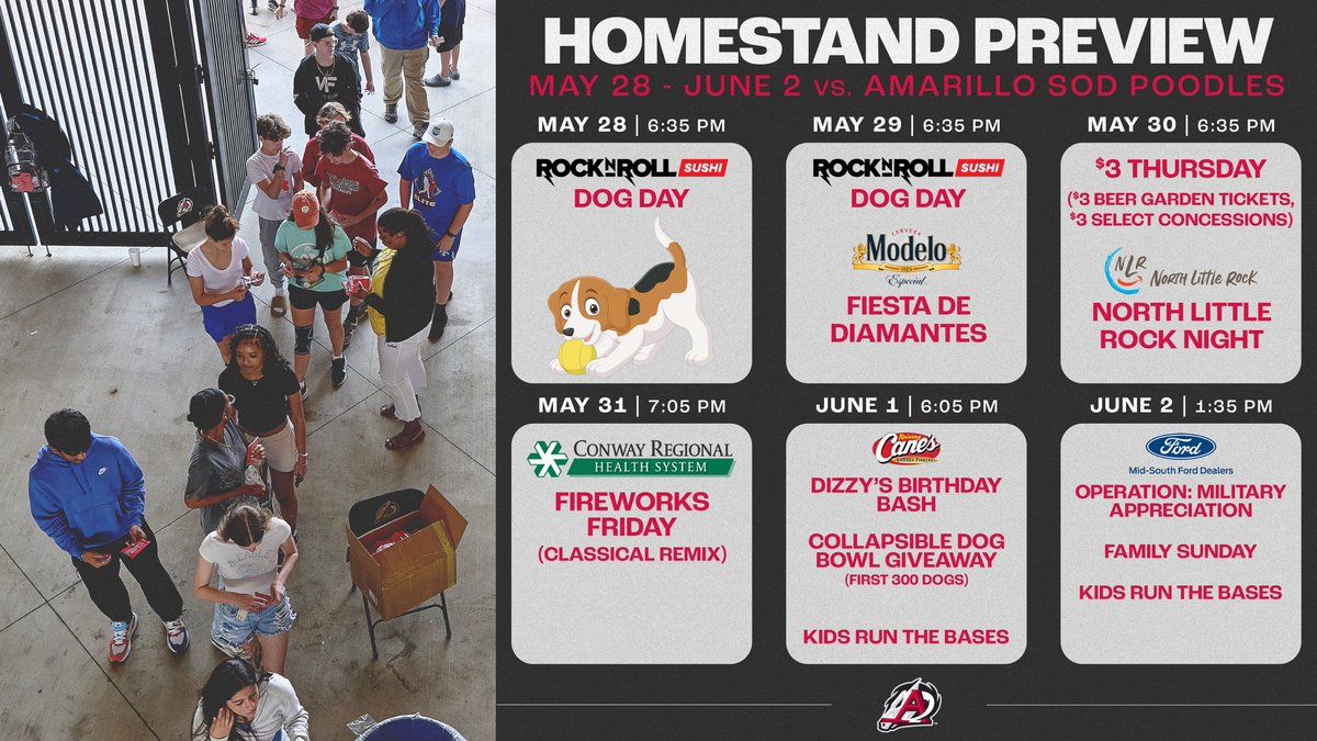 Amarillo Sod Poodles at Arkansas Travelers at Dickey Stephens Park