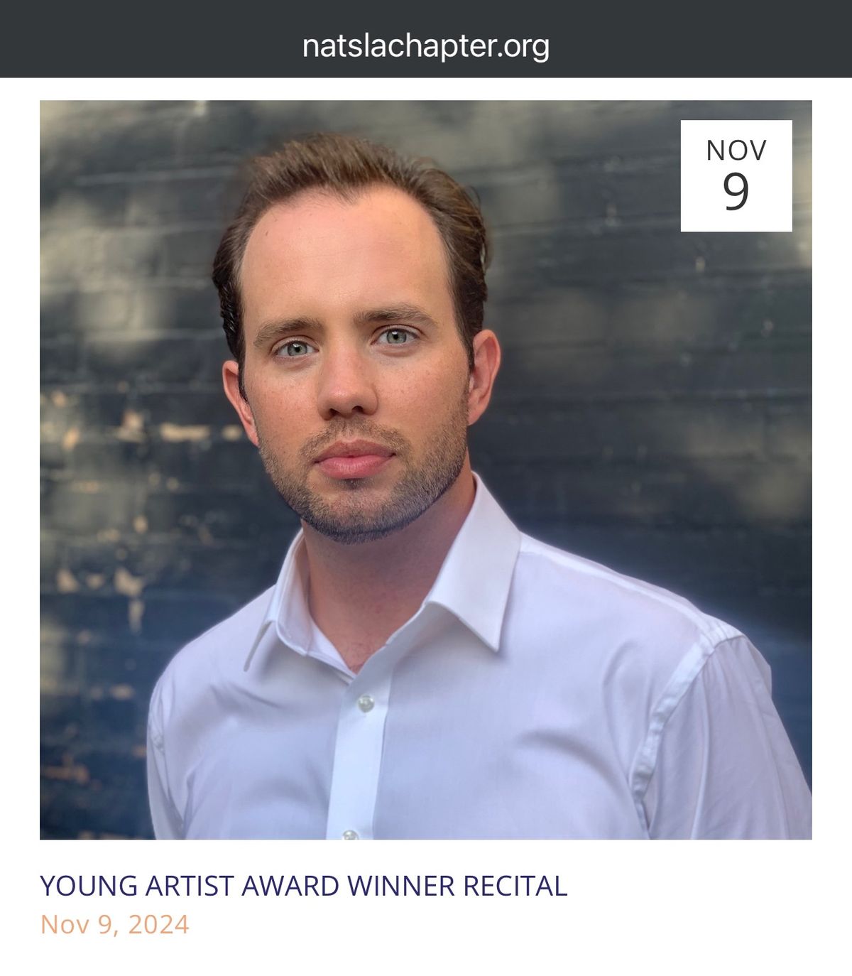 Young Artist Award Winner Recital \u2014 NATS LA