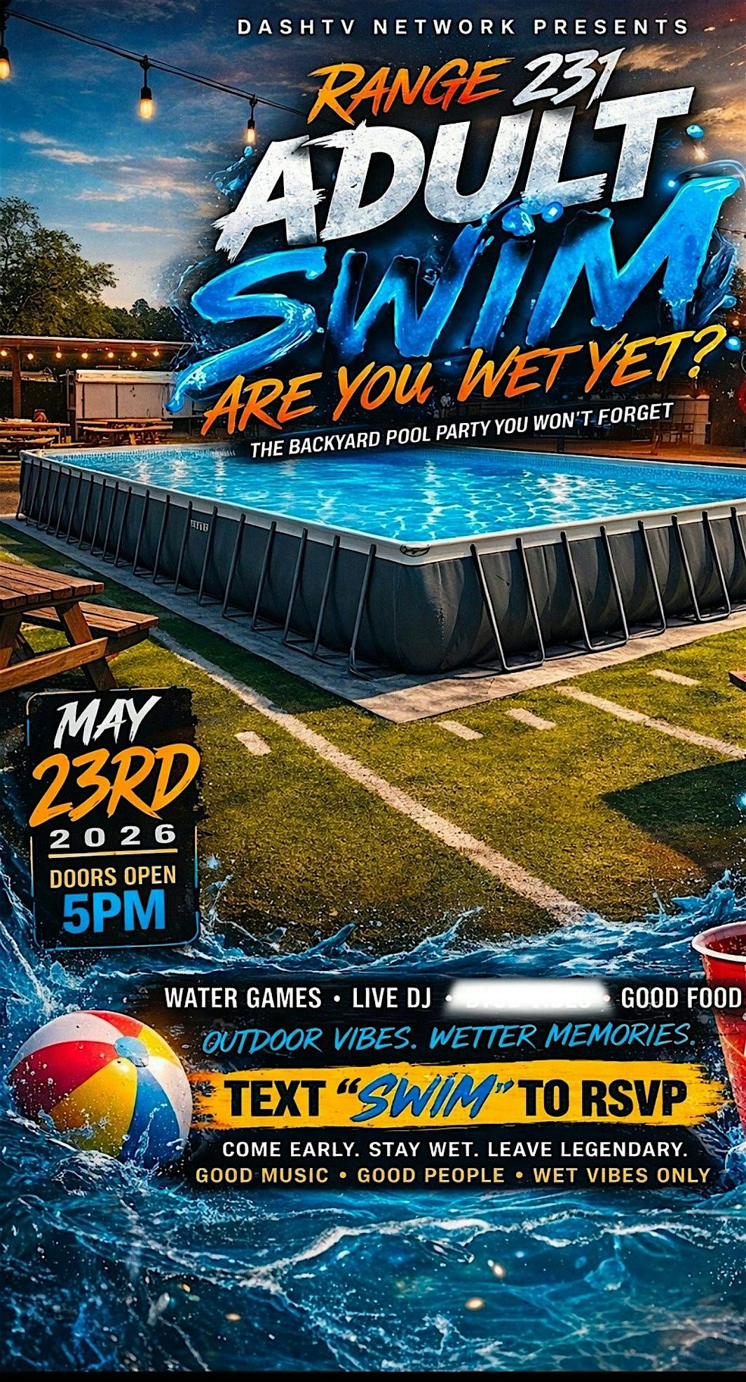 ARE YOU WET YET ADULT SWIM (POOL PARTY )