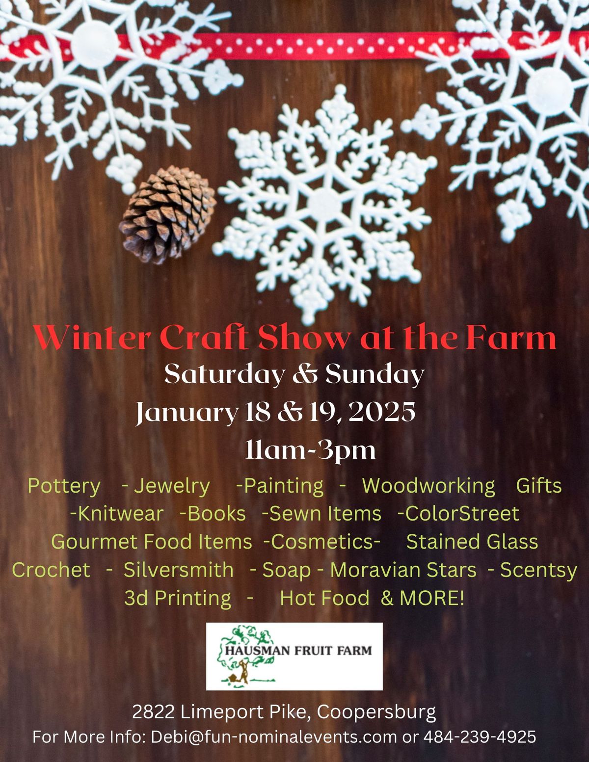 Winter Craft Show at the Farm