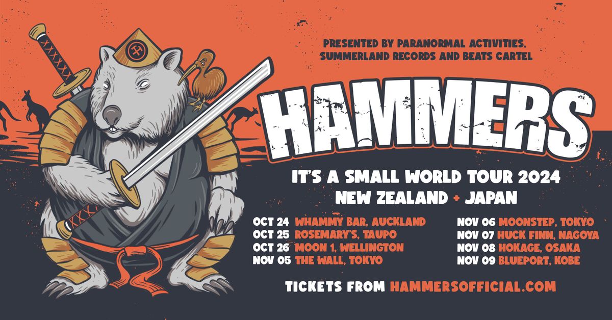 HAMMERS | Moon 1, Wellington w\/ Swizl Jager + Slippery Slim + B.U.M's