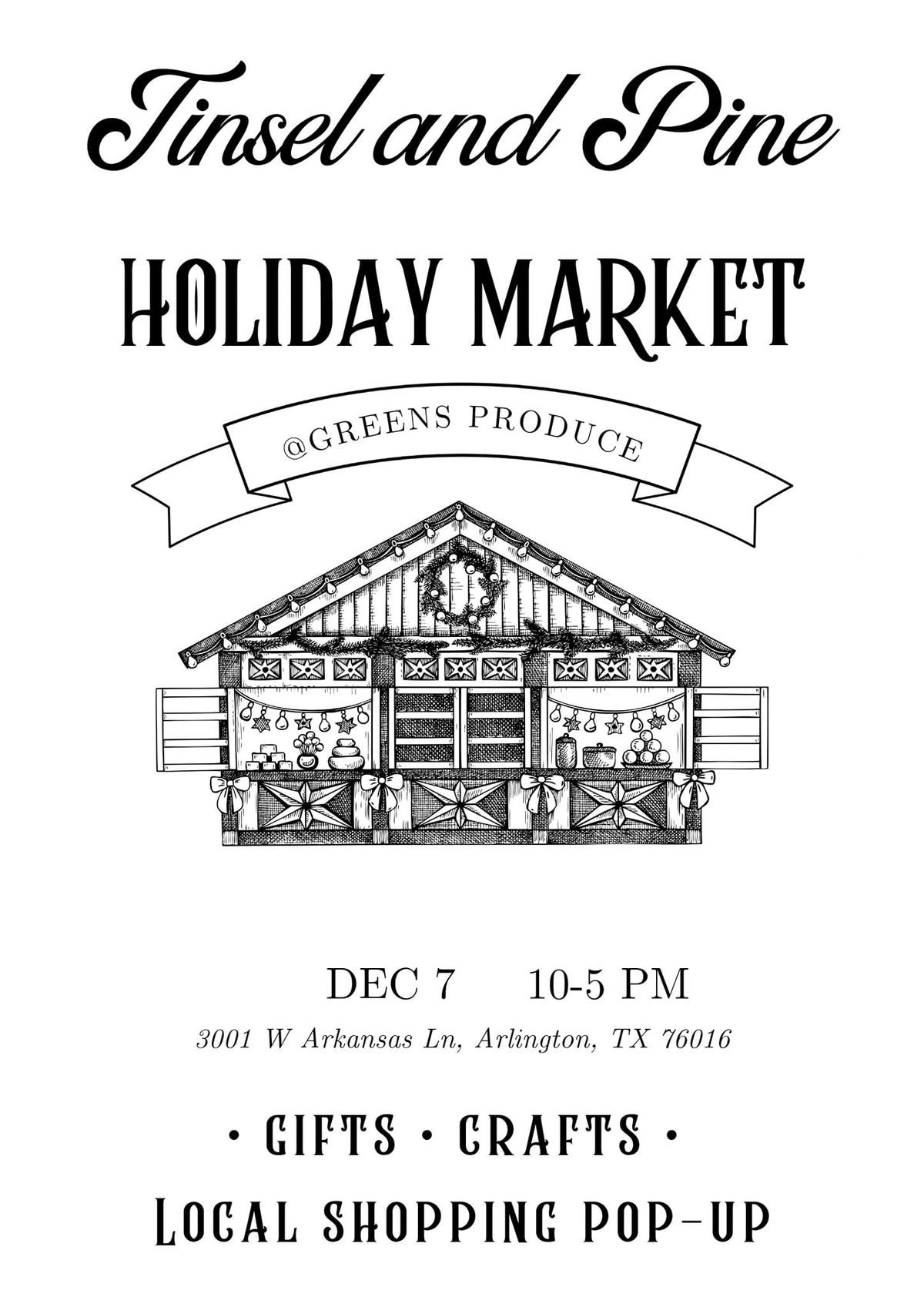 Tinsel and Pine Holiday Market