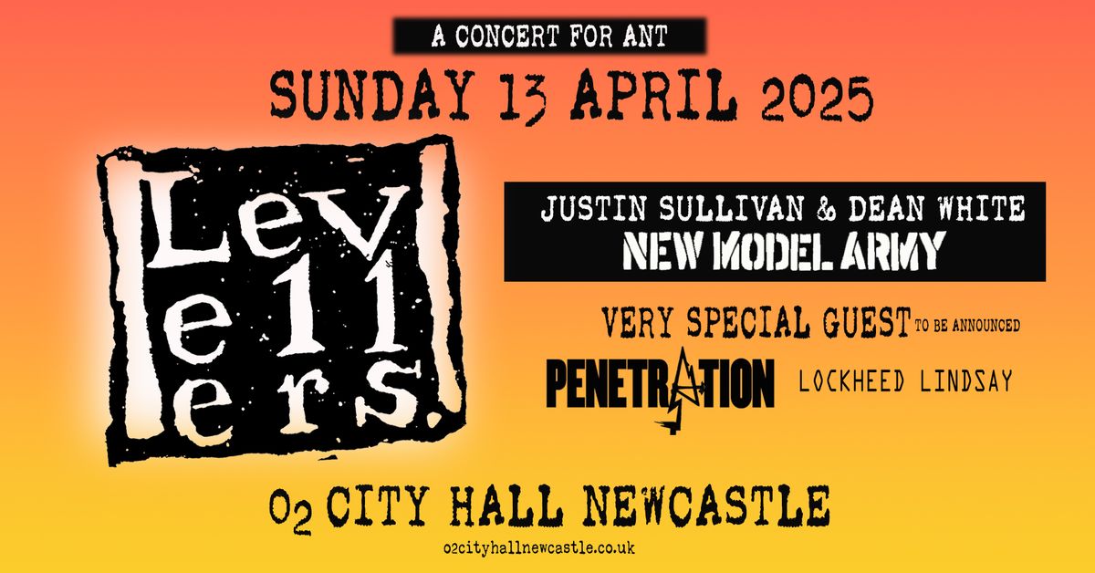 A Concert for Ant Featuring Levellers, Justin Sullivan & Dean White, Penetration, Lockheed Lyndsey