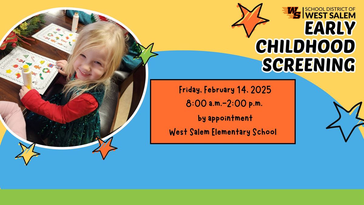 School District of West Salem Early Childhood Screening