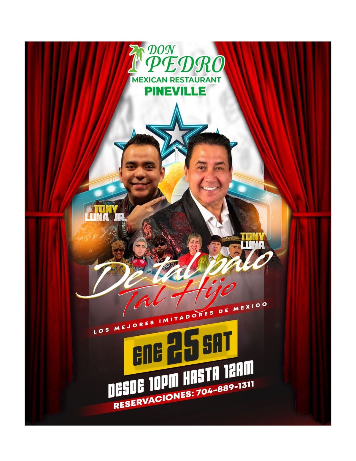 Don Pedro Pineville Noche de Comedia 