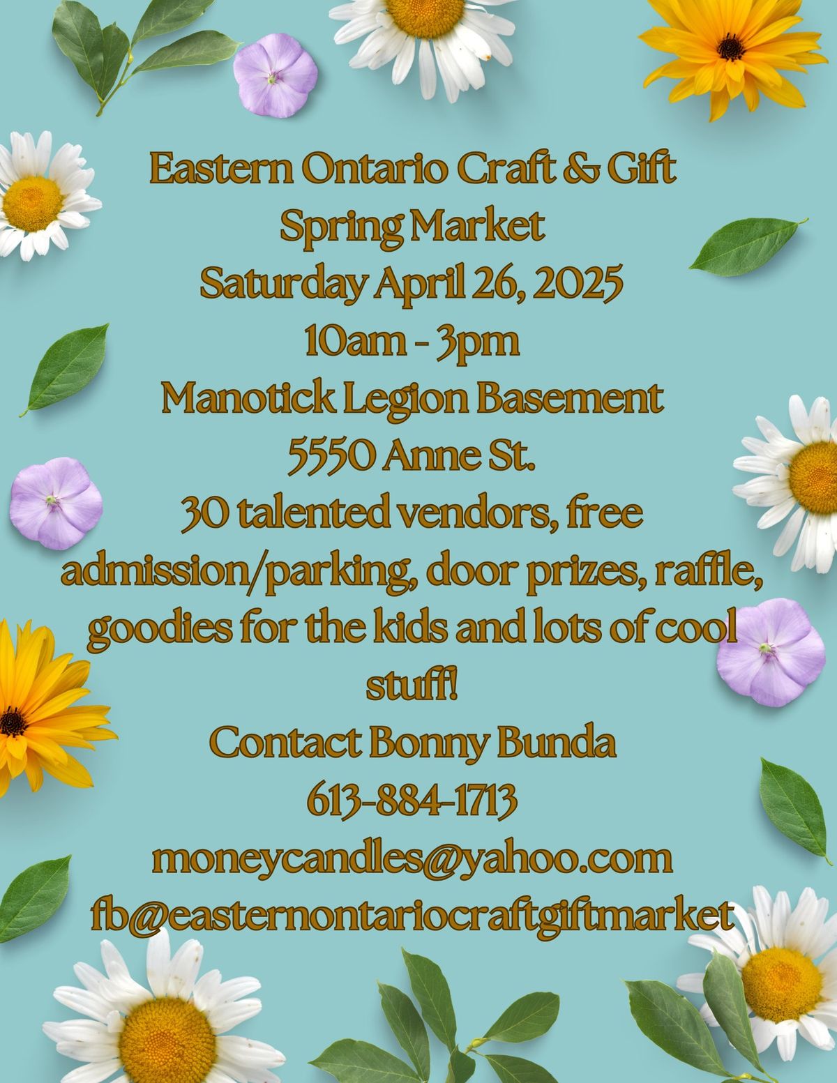 Eastern Ontario Craft & Gift Spring Market