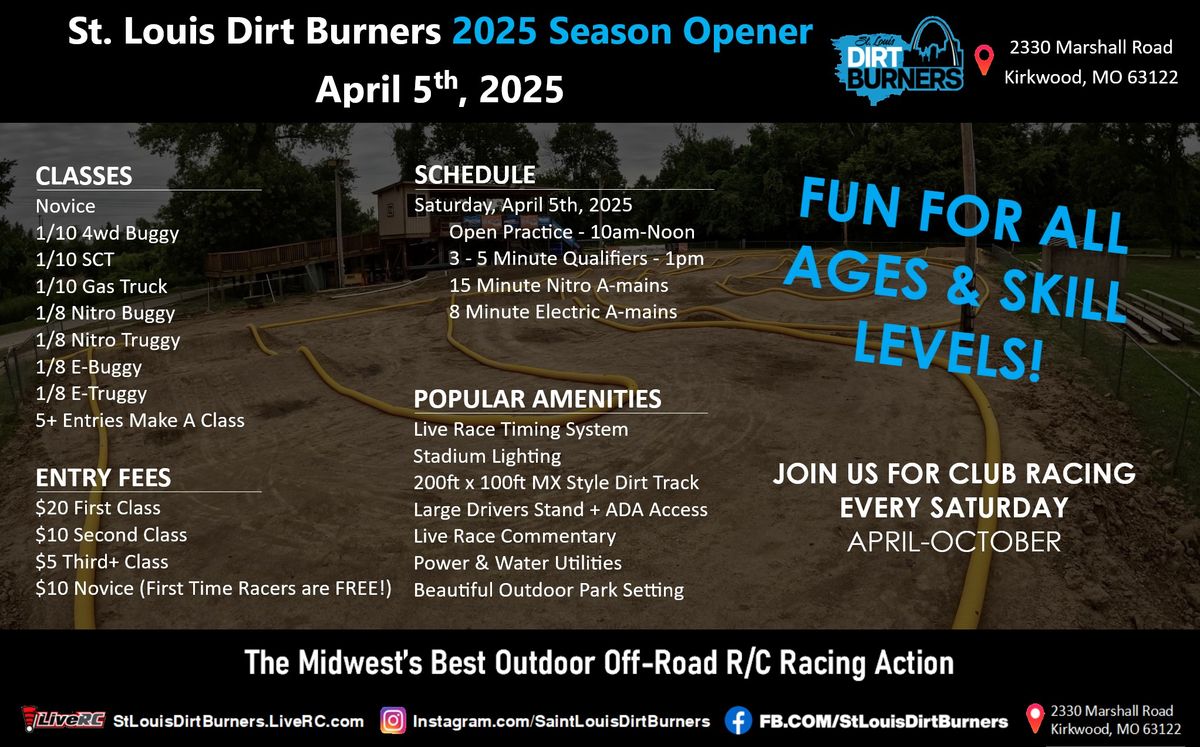 2025 Season Opener Presented by St. Louis Dirt Burners