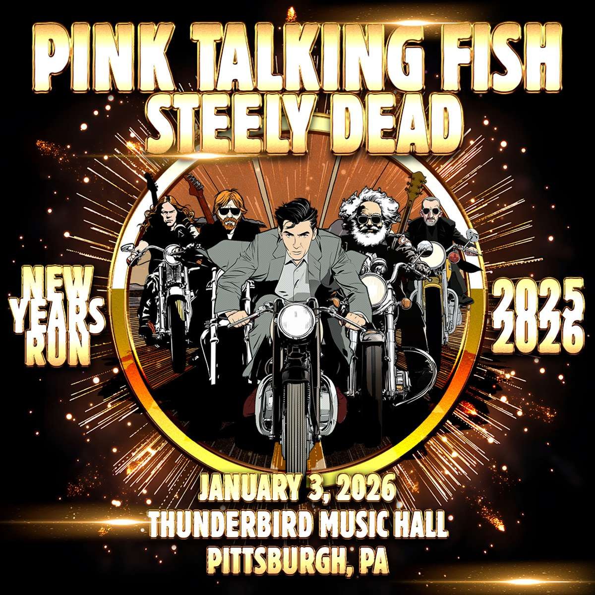 Pink Talking Fish & Steely Dead
