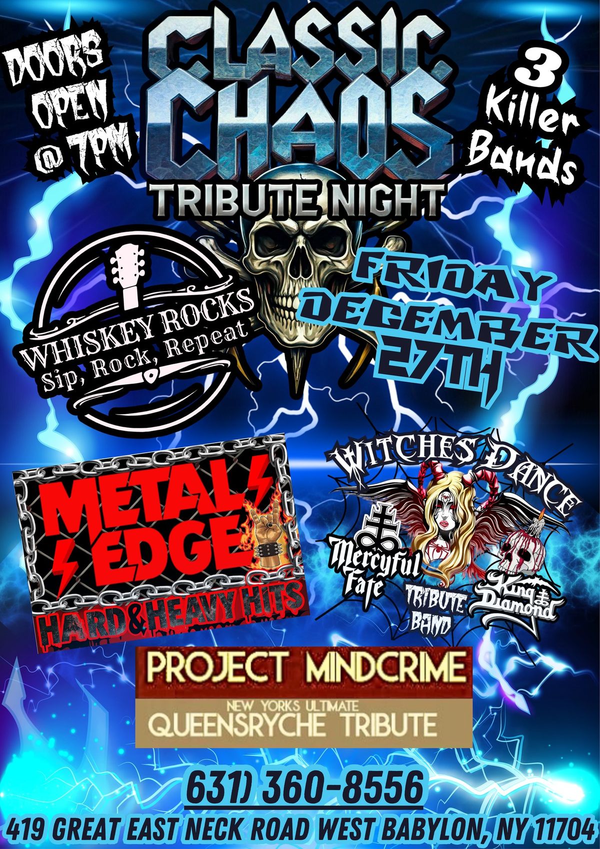 Classic Chaos Tribute Night @ WHISKEY ROCKS