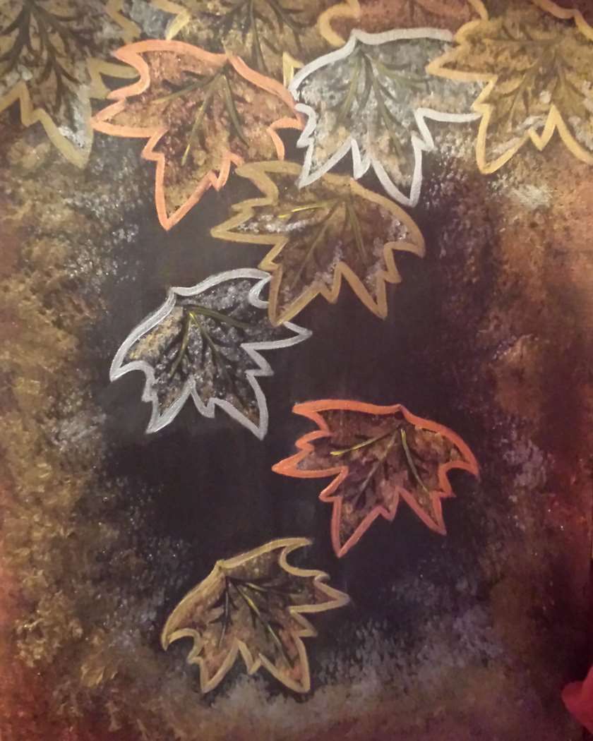 Shimmering Leaves-Paint Party