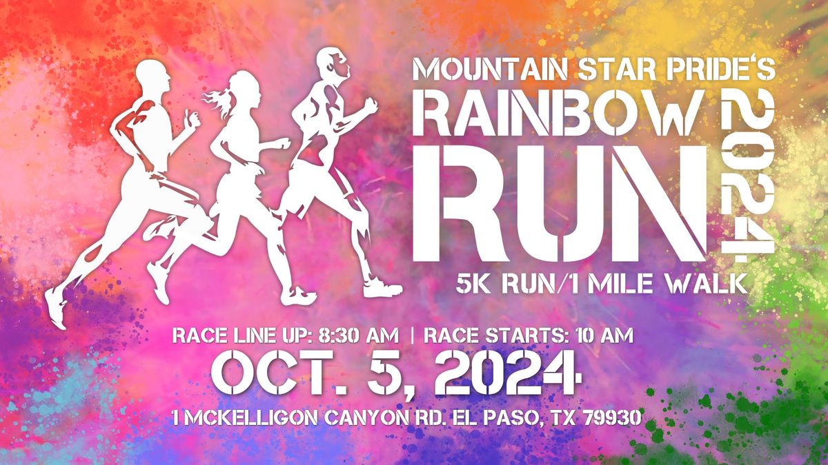 Mountain Star Pride's Rainbow Run:  5k Run\/1 Mile Walk