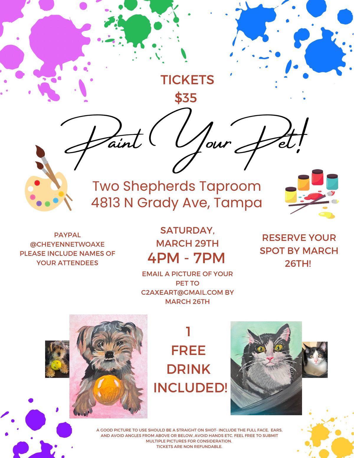 Paint Your Pup Night at Two Shepherds Taproom!