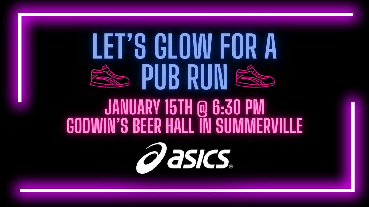 Glow Run at Godwin's Beer Hall with Asics