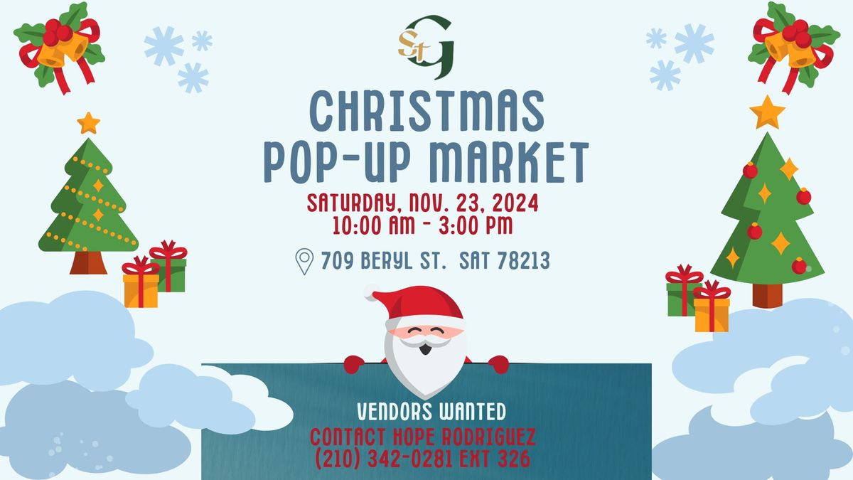 StG: Indoor Pop-Up Market