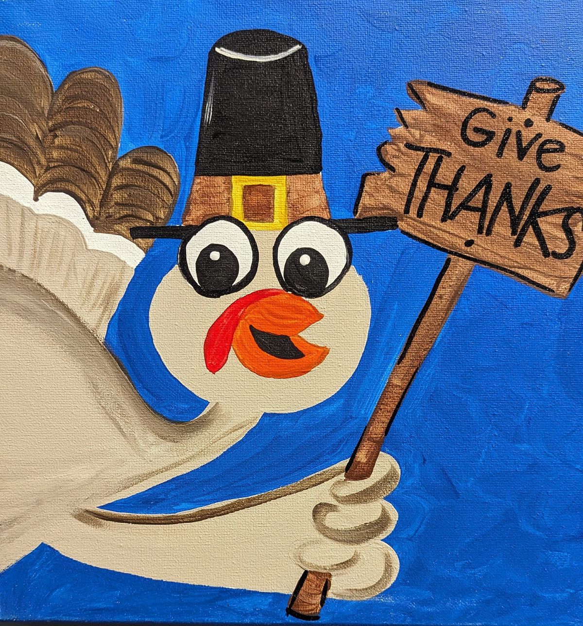 Thanksgiving Break Kids Canvas