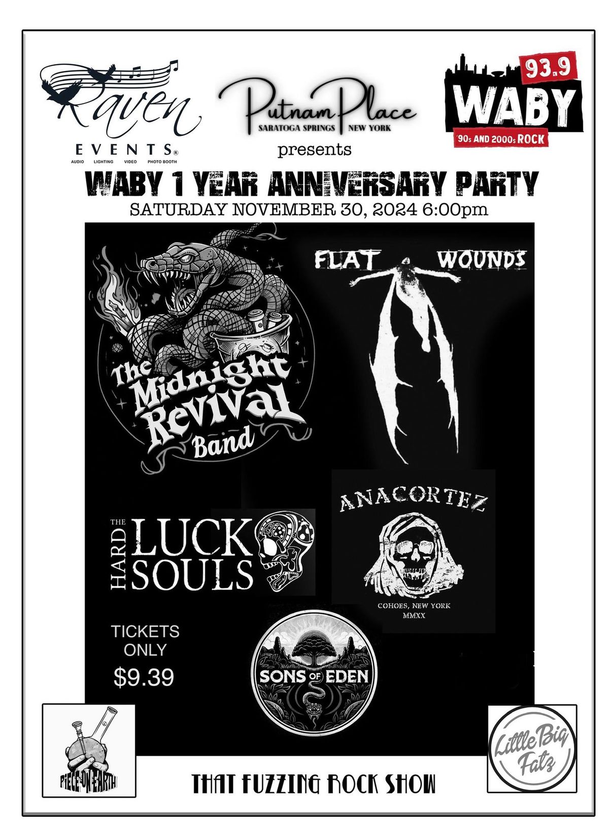 Raven Events presents WABY 1 Year Anniversary Party 11\/30\/24