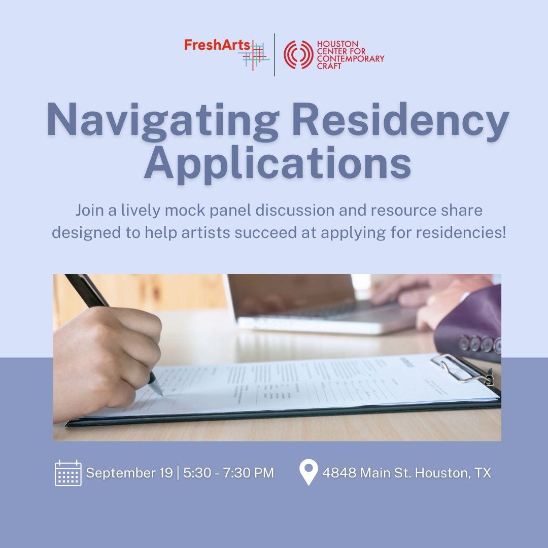 Navigating Residency Applications: A Mock Panel Discussion and Resource Share for Artists