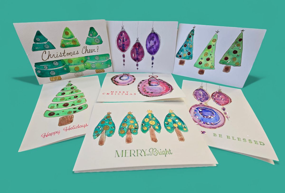 Watercolor Christmas Cards (6)