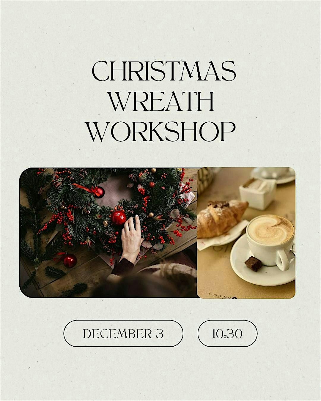 Christmas Wreath-Making Workshop at Benze Coffee