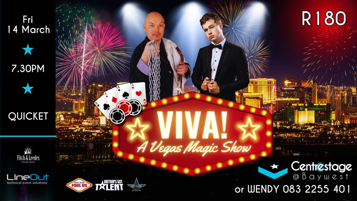 VIVA! A Vegas Magic Show Starring Brendon Peel & Li Lau at Centrestage@Baywest | Fri 14 March@19h30